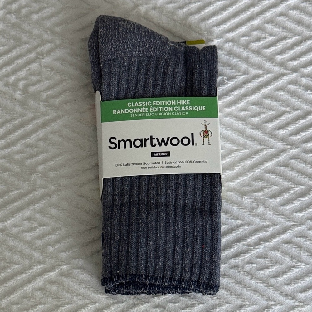 Smartwool Classic Edition Hike Socks - Medium, unisex, Nightfall Blue NWT